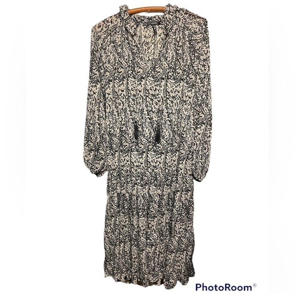 NWT Aqua Brand Black And White Maxi‎ Dress - Picture 1 of 9